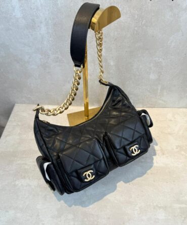 Bolsa Chanel Hobo Couro Média