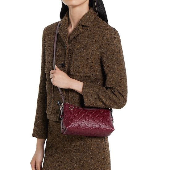 Bolsa Gucci Ombro Media GG Emblem - Imagem 4