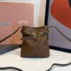 Bolsa Miu Miu Necessaire Em Couro Napa -Caramelo