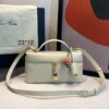 Bolsa Loro Piana Extra L23-Off White/Dourado