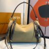 Bolsa LV Expresso MM Camurça-Bege/Marrom