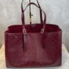 Bolsa Gucci Emblen GG Couro-Vinho