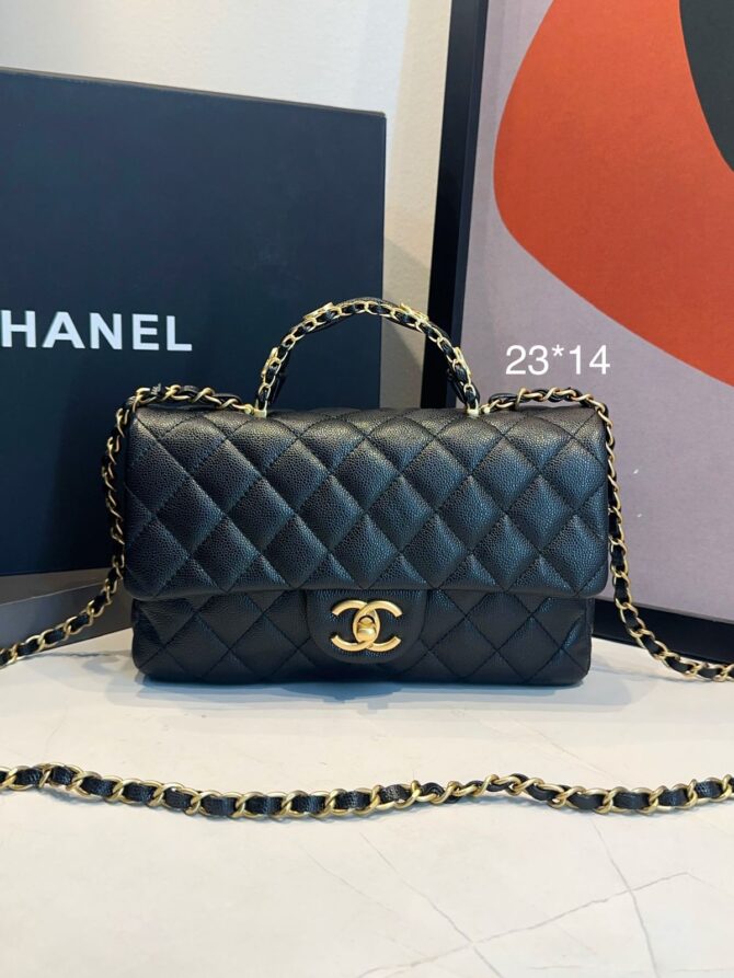 Bolsa Chanel Pequena Com Aba - Imagem 6