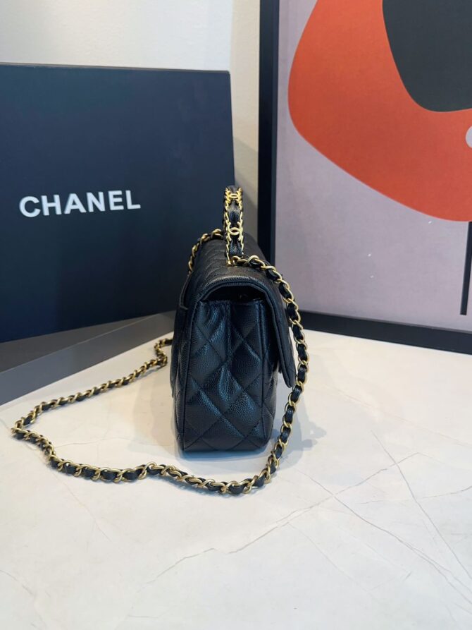 Bolsa Chanel Pequena Com Aba - Imagem 7