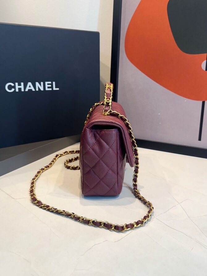 Bolsa Chanel Pequena Com Aba - Imagem 22