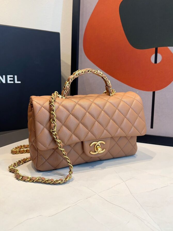 Bolsa Chanel Pequena Com Aba - Imagem 30