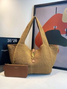 Bolsa YSL Bea 5 Á 7 Em Cordão e Couro