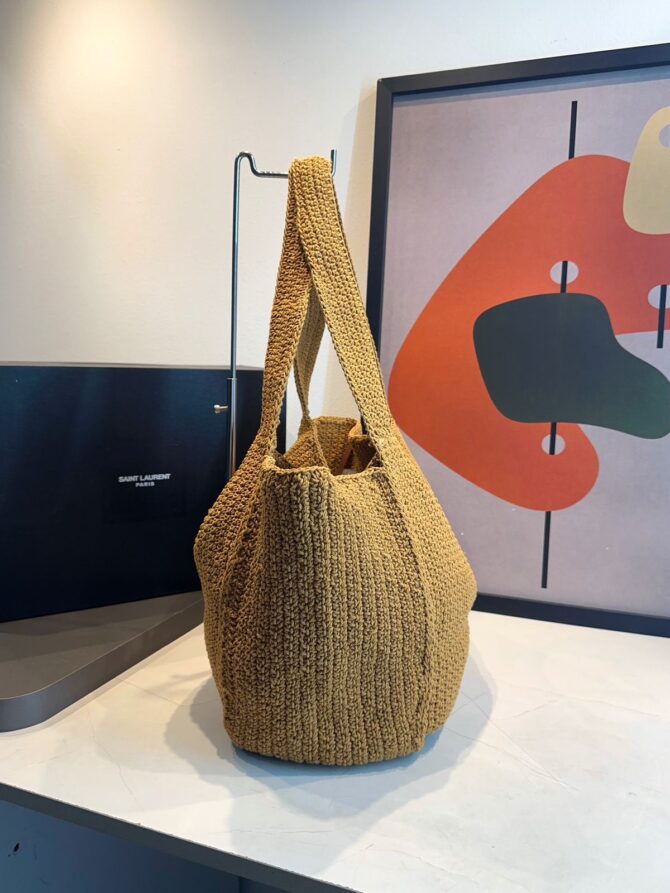 Bolsa YSL Bea 5 Á 7 Em Cordão e Couro - Imagem 6