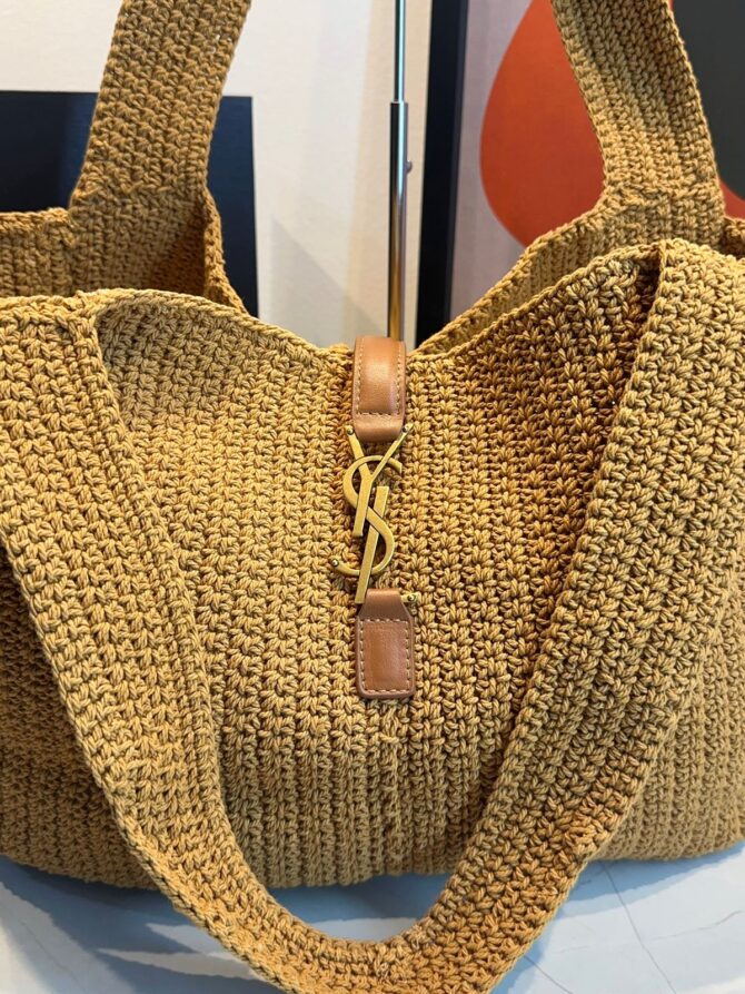 Bolsa YSL Bea 5 Á 7 Em Cordão e Couro - Imagem 10