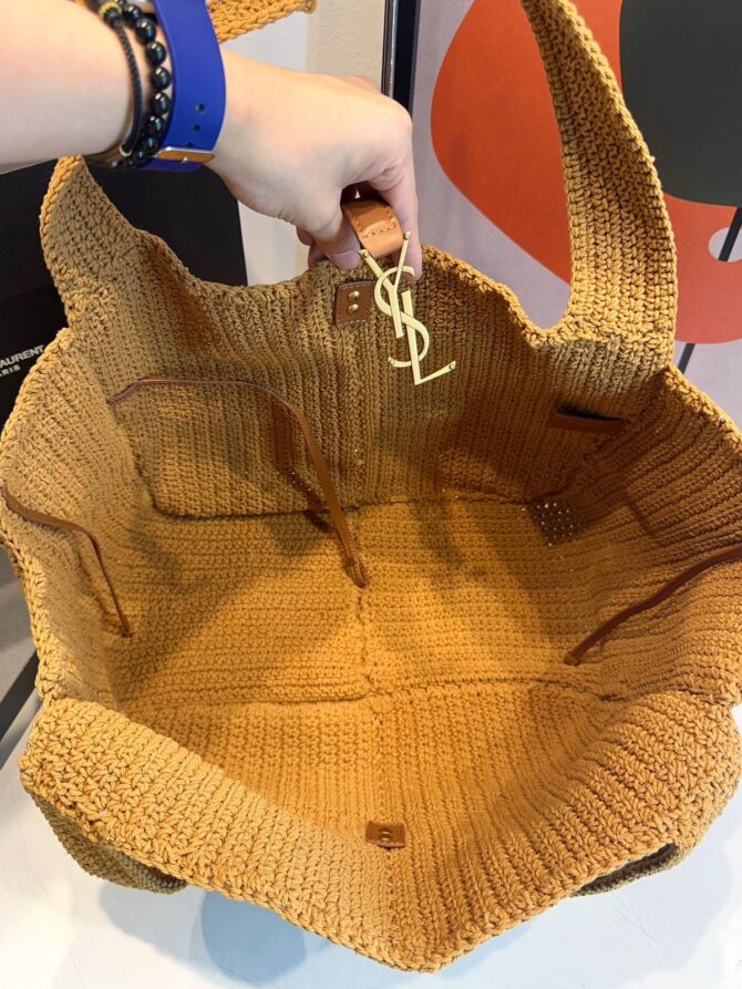 Bolsa YSL Bea 5 Á 7 Em Cordão e Couro - Imagem 11