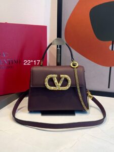 Bolsa Valentino Vsling Mini-Vinho