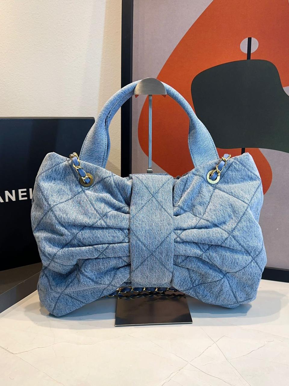 Bolsa Chanel De Laço Jeans - Imagem 6