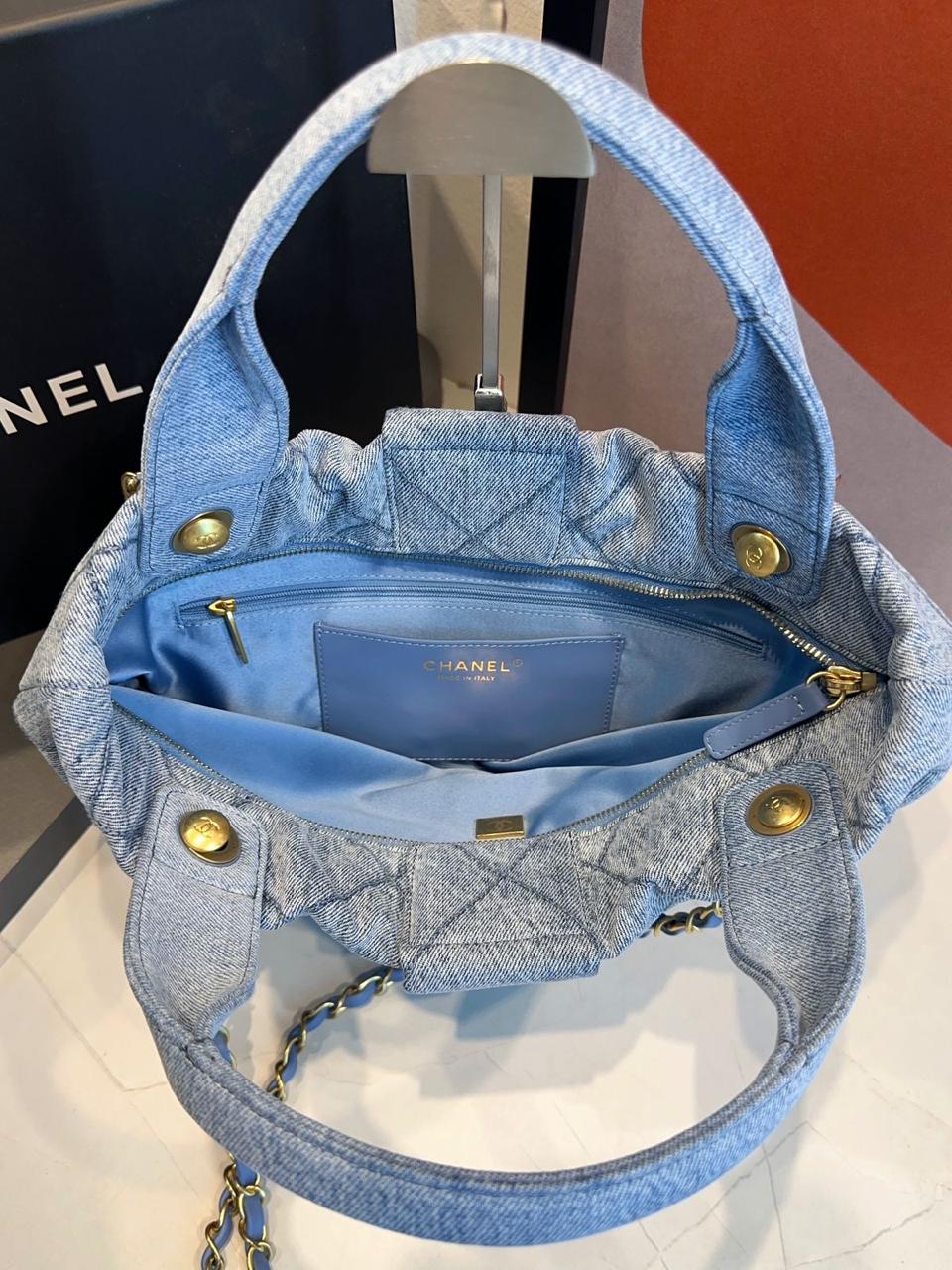 Bolsa Chanel De Laço Jeans - Imagem 8