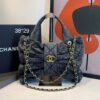 Bolsa Chanel De Laço Jeans- Escuro Jeans