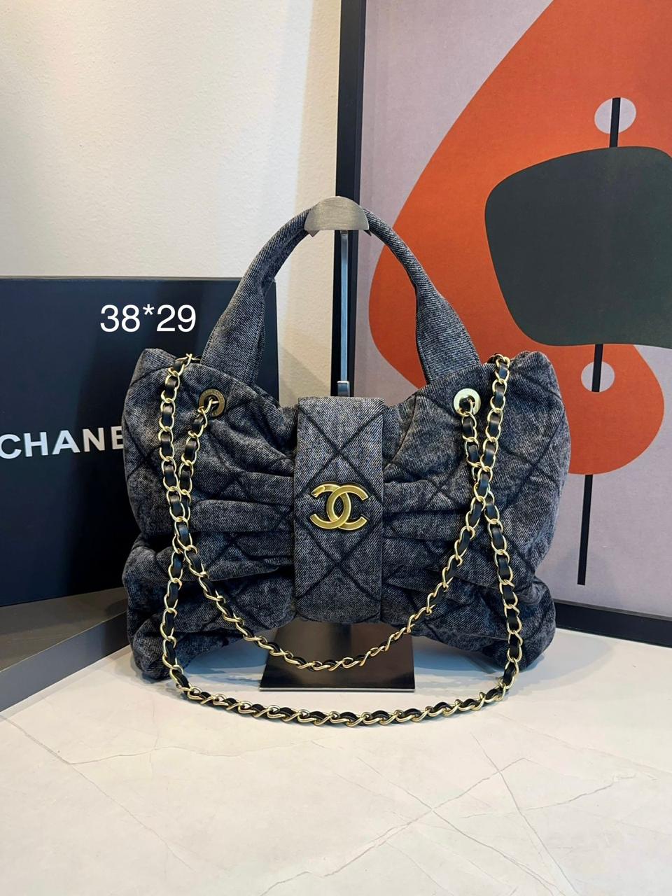 Bolsa Chanel De Laço Jeans