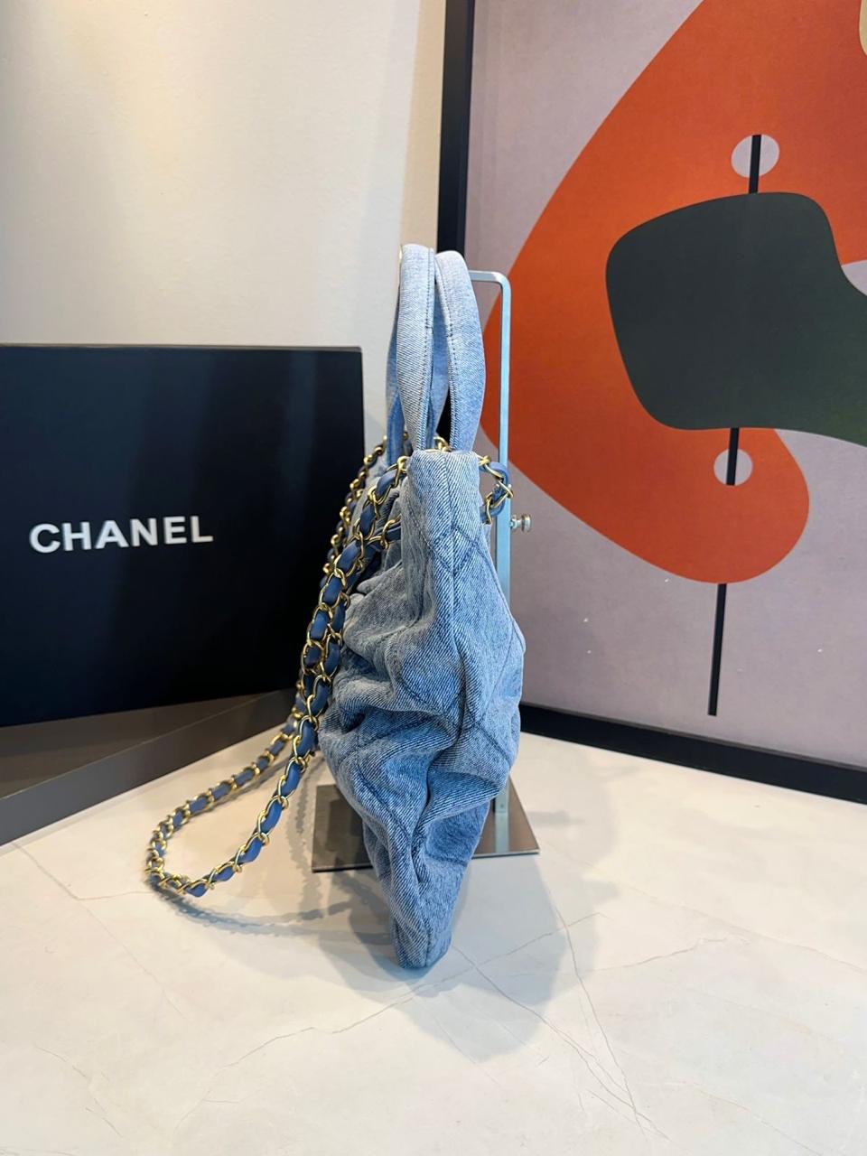 Bolsa Chanel De Laço Jeans - Imagem 12