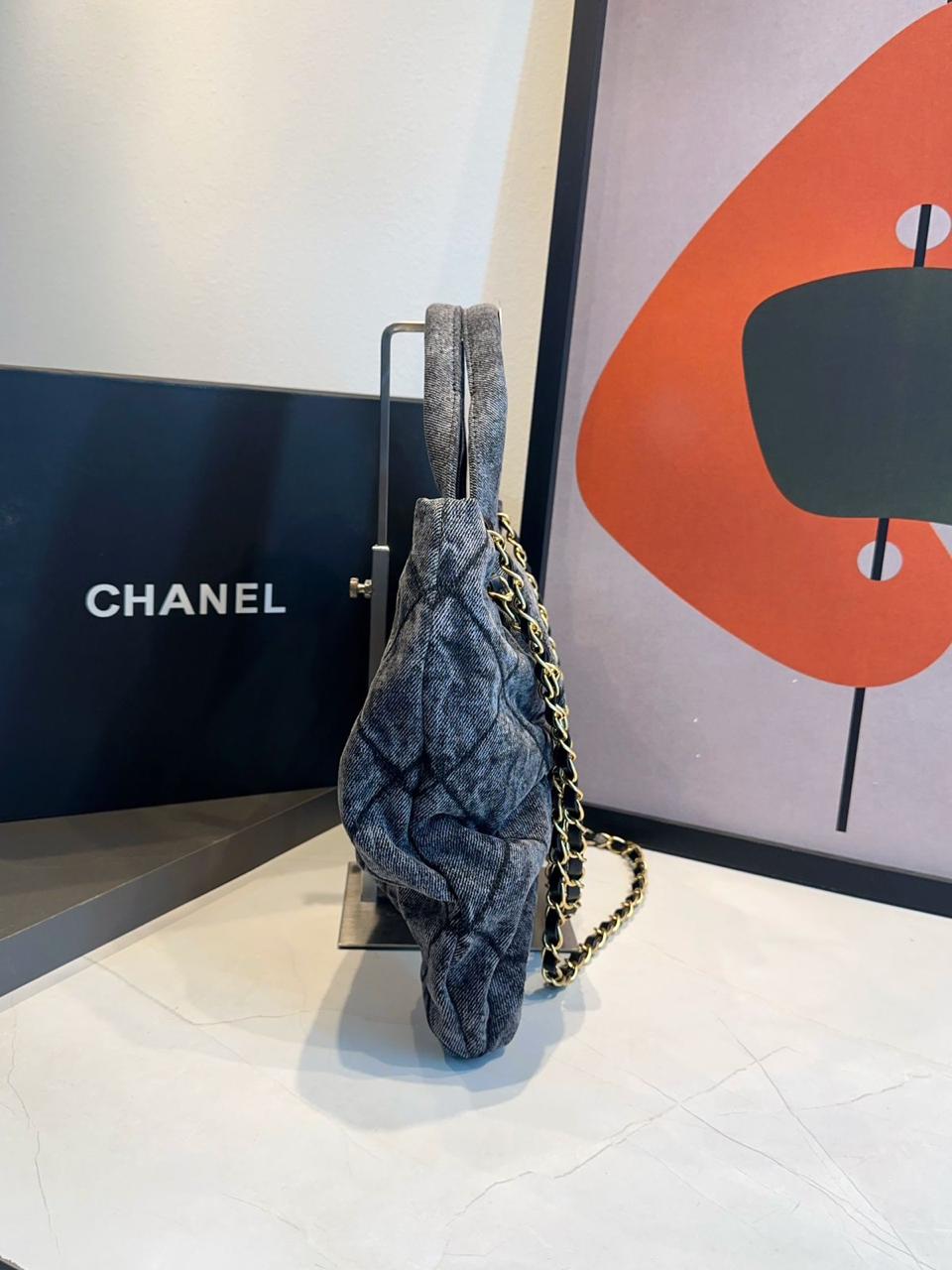 Bolsa Chanel De Laço Jeans - Imagem 13