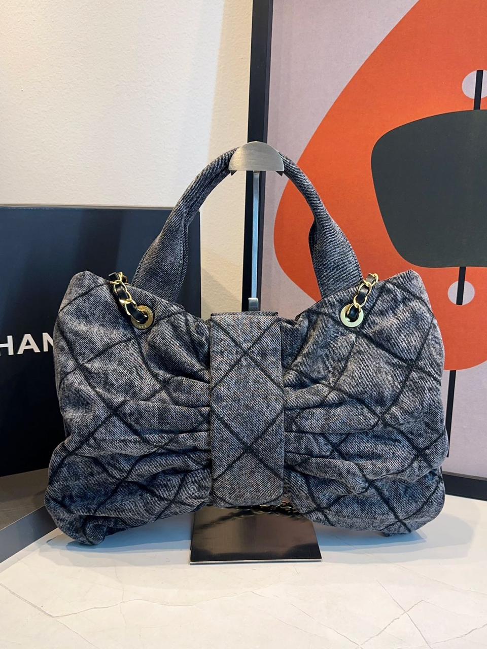 Bolsa Chanel De Laço Jeans - Imagem 16