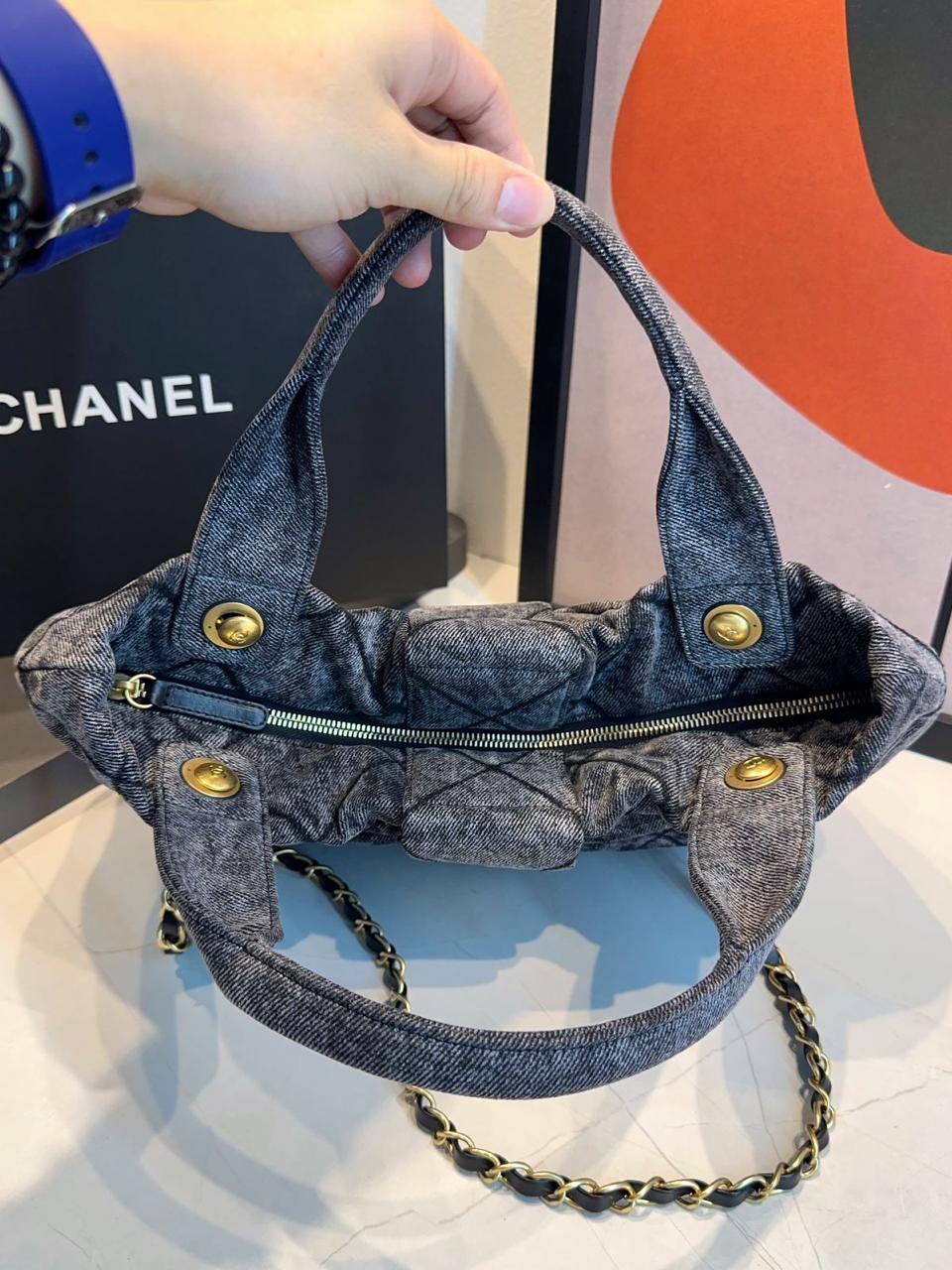 Bolsa Chanel De Laço Jeans - Imagem 17