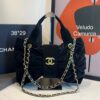 Bolsa Chanel De Laço Veludo -Preta Vedudo