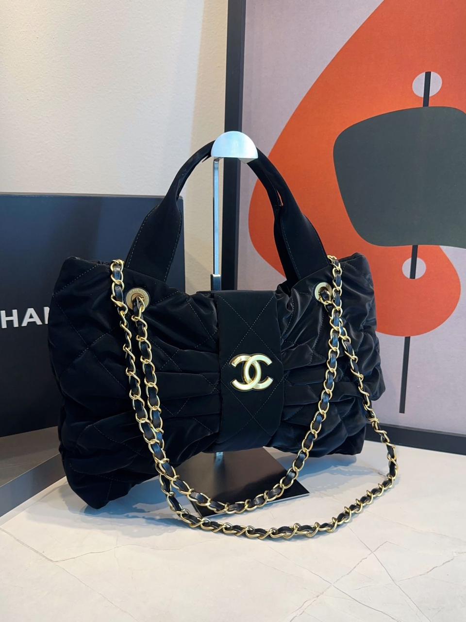 Bolsa Chanel De Laço Veludo - Imagem 3