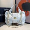Bolsa Chanel De Laço Couro Média- Branco