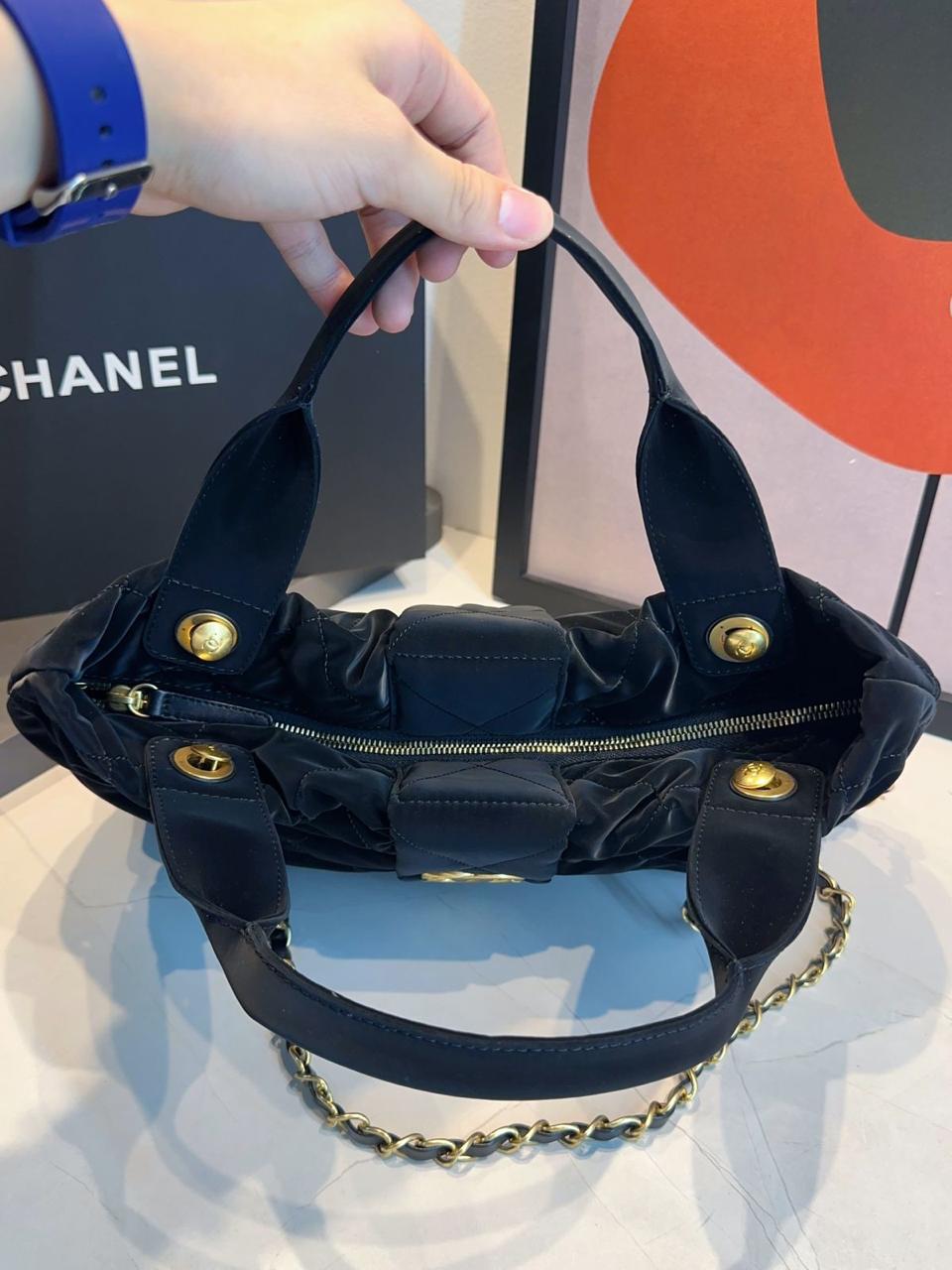 Bolsa Chanel De Laço Veludo - Imagem 7