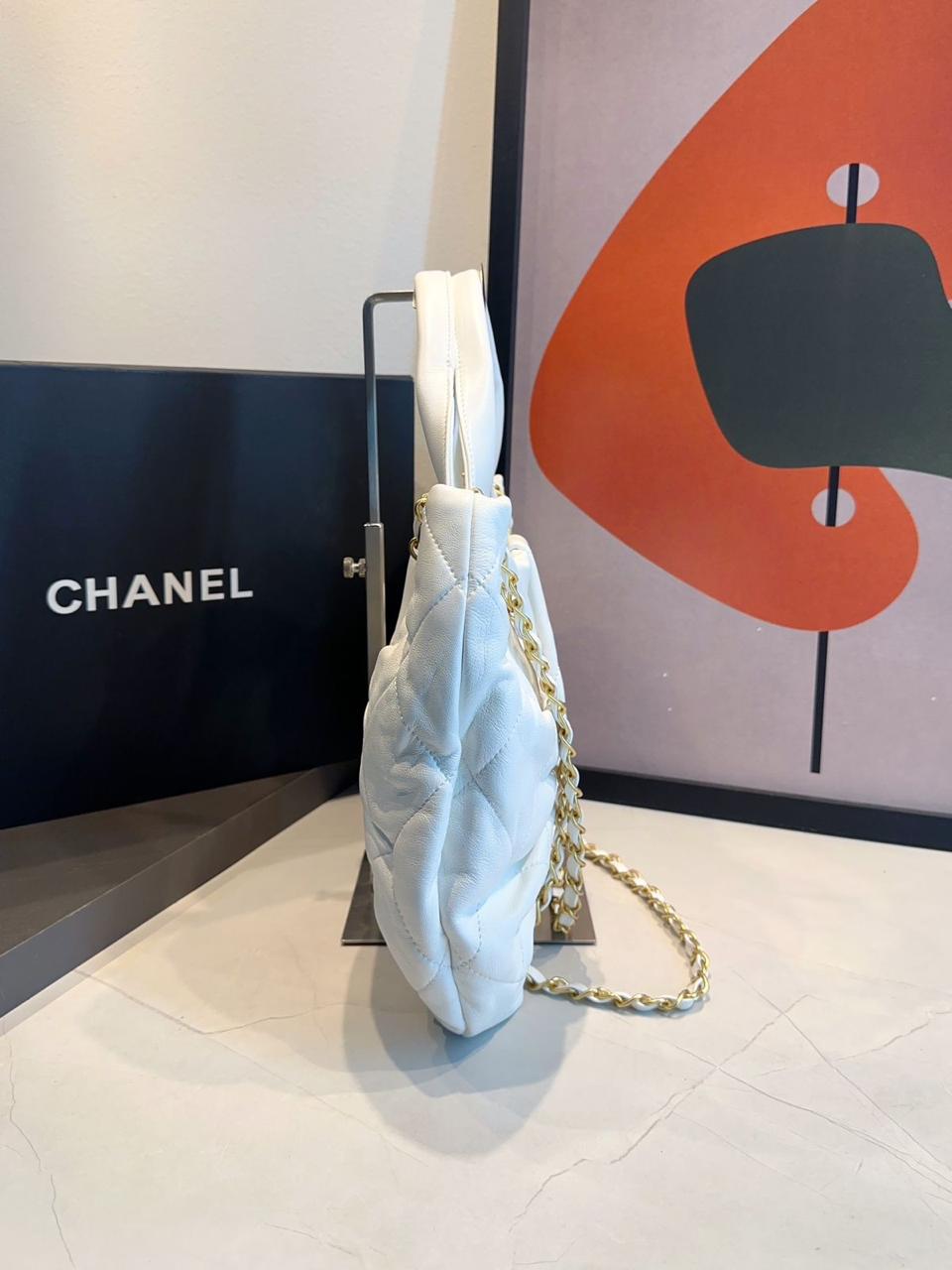 Bolsa Chanel De Laço Couro Média - Imagem 12