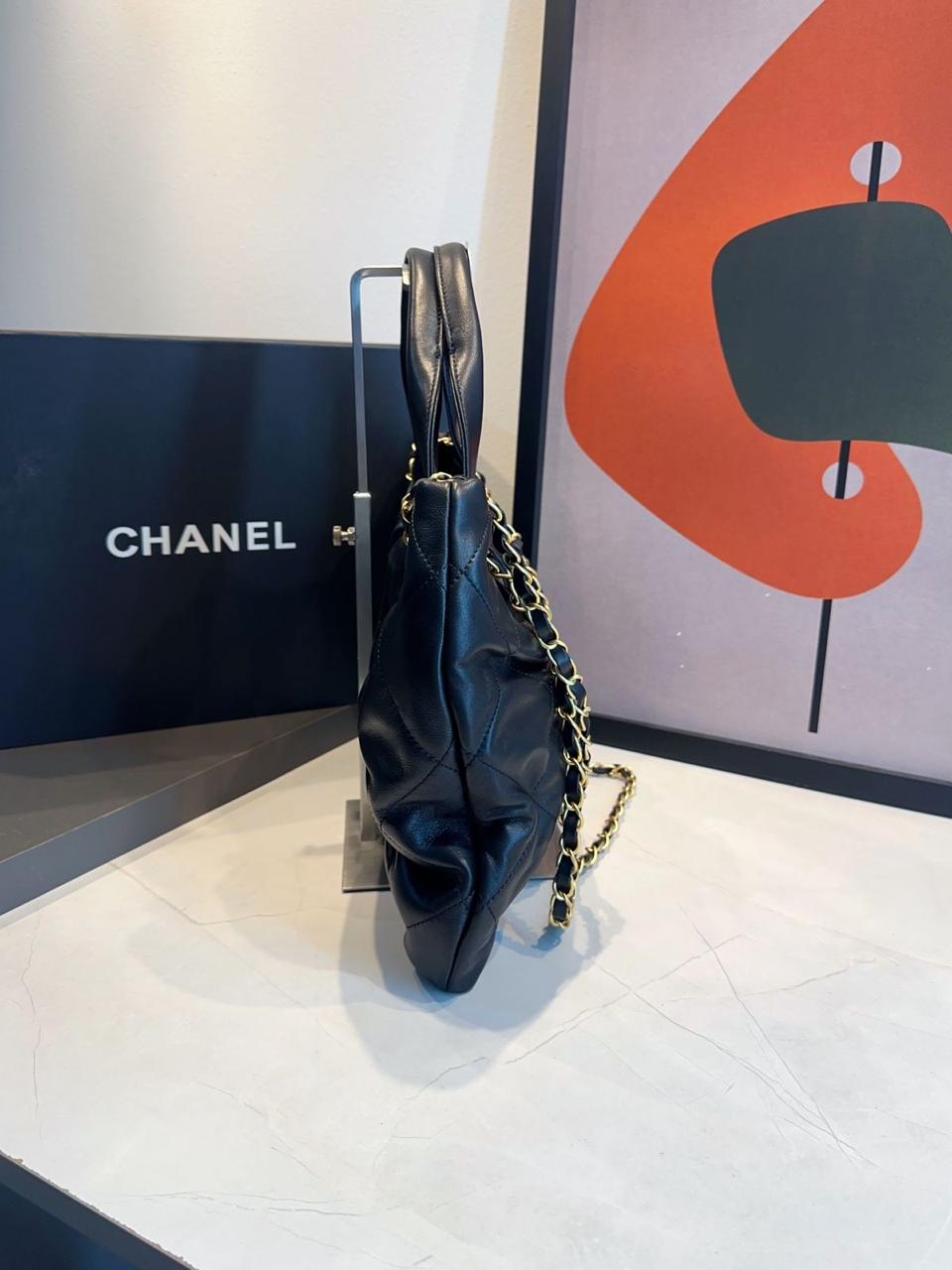 Bolsa Chanel De Laço Couro Média - Imagem 4
