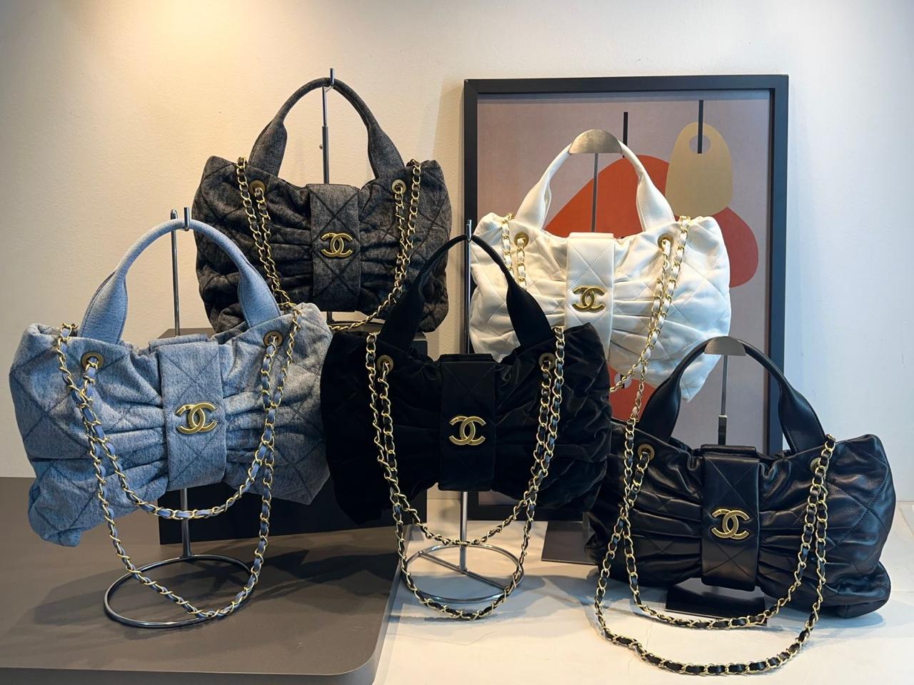 Bolsa Chanel De Laço Jeans - Imagem 2