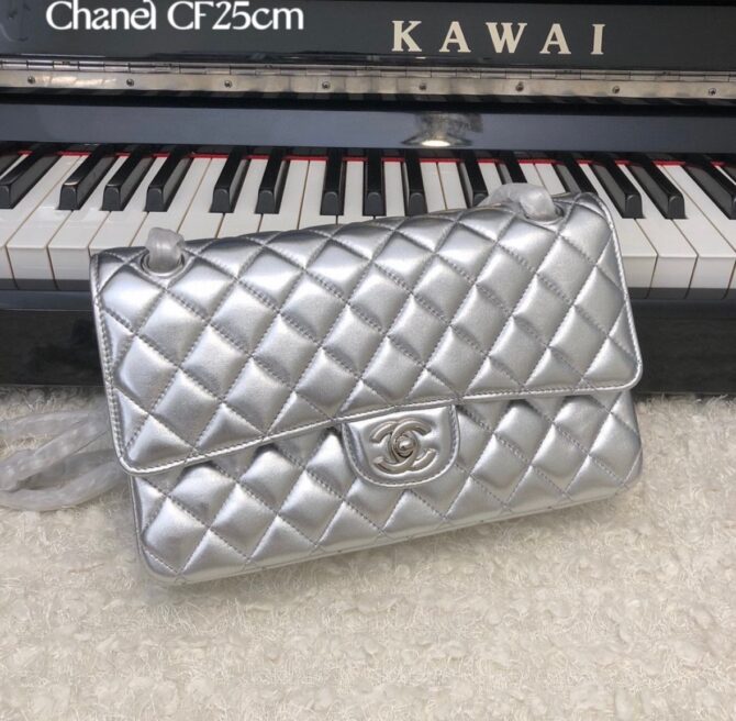 Bolsa Chanel Classic 11.12 Metálica - Oferta-