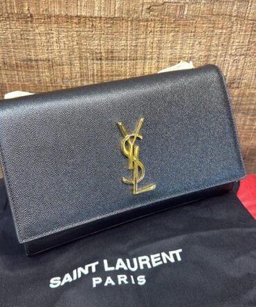 Bolsa YSL Kate Couro Caviar 24cm