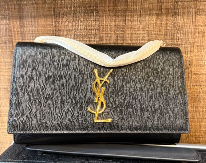 Bolsa YSL Kate Couro Caviar 24cm - Imagem 2