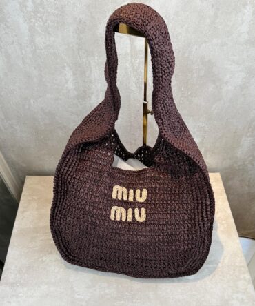 Bolsa Miu Miu Hobo Ráfia