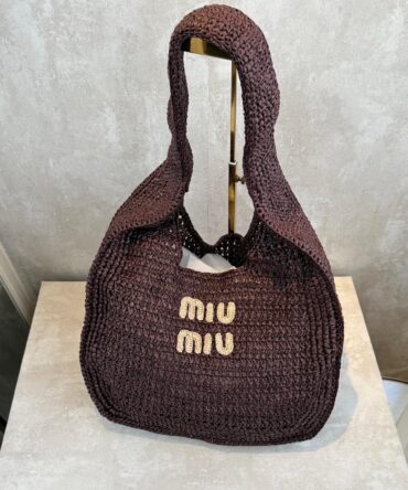 Bolsa Miu Miu Hobo Ráfia