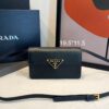 Bolsa Prada Embleme Mini Com Aba - Preto
