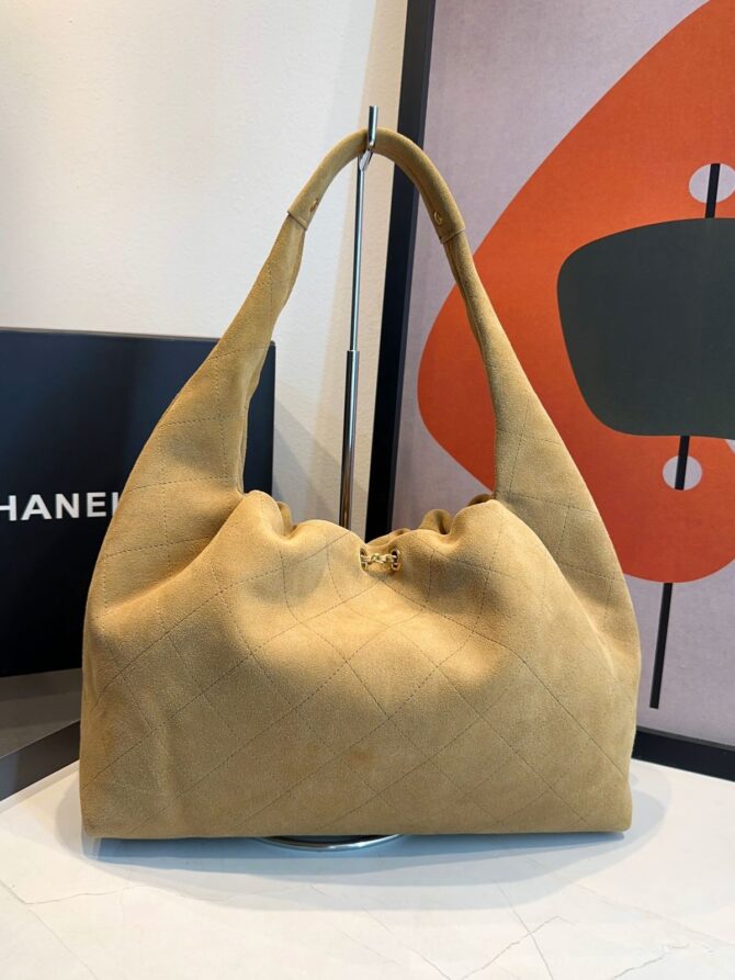 Bolsa Chanel Hobo 25 pequena Camurça - Imagem 8