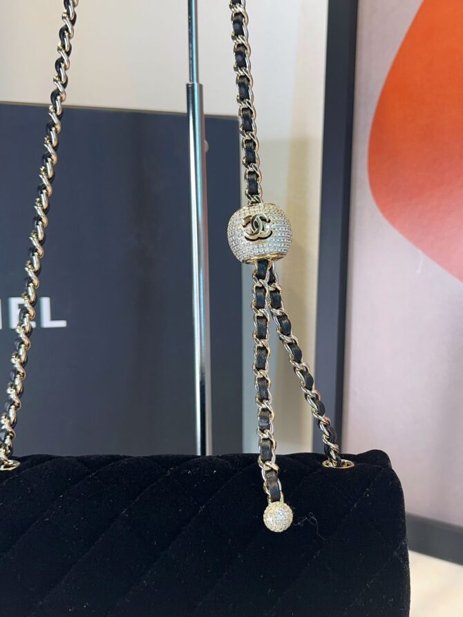 Bolsa Chanel Flap Bag Mini Veludo - Imagem 8