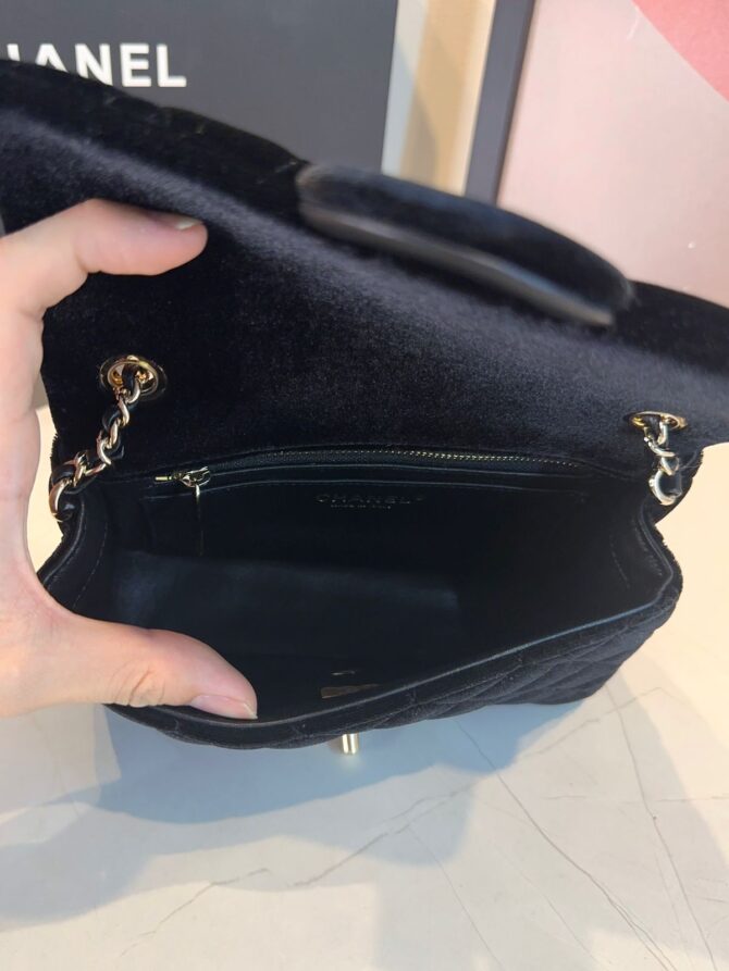 Bolsa Chanel Flap Bag Mini Veludo - Imagem 10
