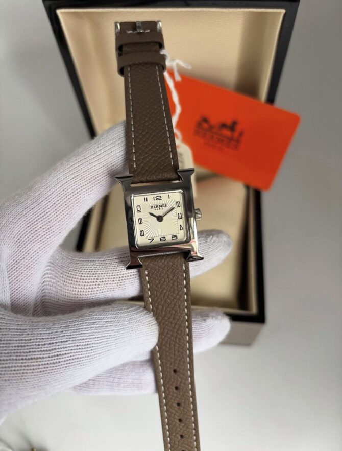 Relógio Hermes New H1.210 Double Etoupe