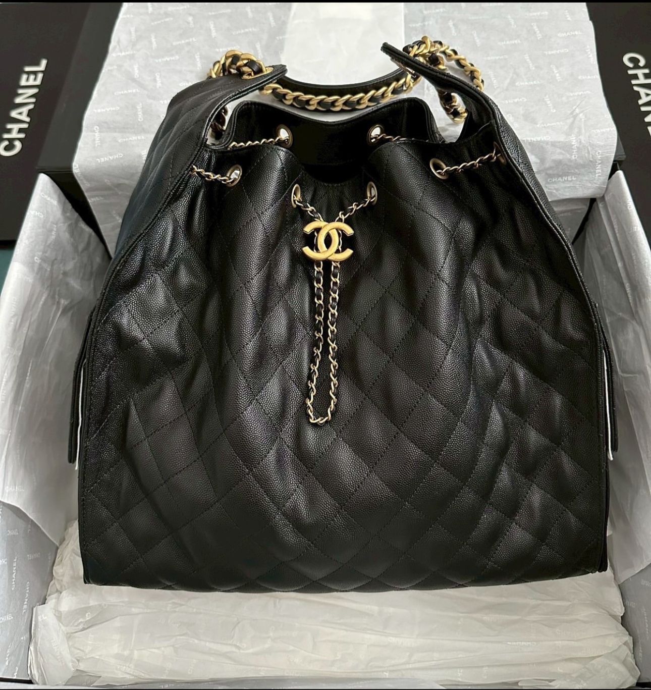 Bolsa Chanel 25 Grande De Couro