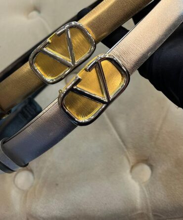 Cinto Valentino Fino Metalizado