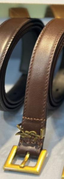 Cinto YSL 2 cm Couro