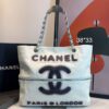 Bolsa Chanel Decouro London Paris 2009-Branco/Preto