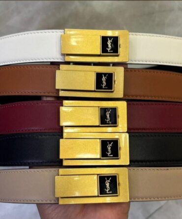 Cinto YSL LA 66 Couro
