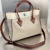 Bolsa LV Tote On My Side MM-Bege/marrom