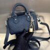 Bolsa LV Nano Speedy Couro- Azul/Prata