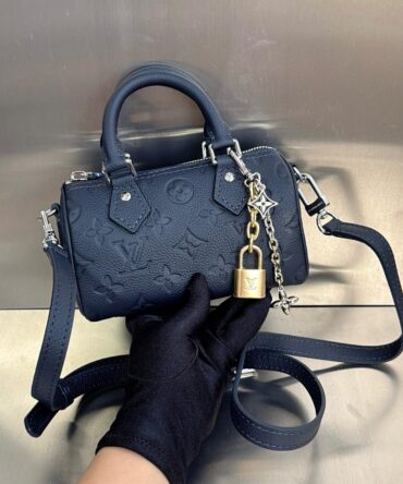 Bolsa LV Nano Speedy Couro