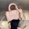 Bolsa LV Nano Speedy Couro-Rosa/Dourado