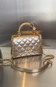 Bolsa Chanel Mini Flap -Dourado